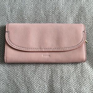 Baby pink Fossil wallet